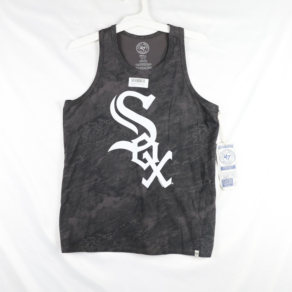 Chicago White Sox Shirt Womens Small MLB Baseball Racerback Tank Top 47 Brand
